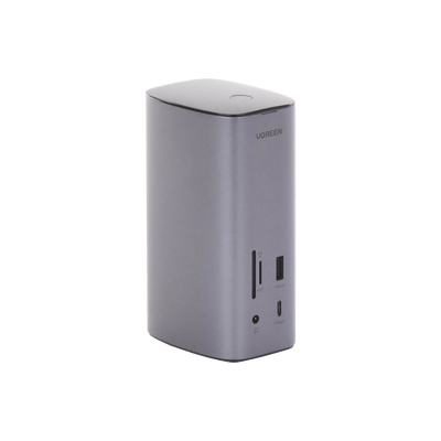 HUB USB-C (Docking Revodok Pro) 12 en 1 | 2 USB-A 3.0 | 1 USB-C PD Carga 100W | 1 USB-A 3.1 | 1 USB-C 3.1 | HDMI 4K | HDMI 8K Ultra HD | Display Port 4K | RJ45 (Gigabit) | Lector Tarjeta SD + Micro SD (TF) | Jack Audio 3.5mm.