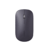 Mouse inalámbrico 2.4 GHz | Ultra Delgado y Silencioso | DPI 1000/1600/2000/4000 (Ajustable) | Alcance 10m | Scroll de Aluminio | Adaptable a diferentes superficies | Diseño suave al tacto | Contiene Receptor USB | Color Negro.