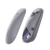 Mouse inalámbrico 2.4 GHz | Ultra Delgado y Silencioso | DPI 1000/1600/2000/4000 (Ajustable) | Alcance 10m | Scroll de Aluminio | Adaptable a diferentes superficies | Diseño suave al tacto | Contiene Receptor USB | Color Gris.