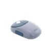 Mouse Inalámbrico FUN | Recargable| 2.4G & Bluetooth | 4 Niveles de DPI | Silencioso | Ergonómico | 5 Botones | Compatible con Windows, macOS 10.5, Android iOS Linux y Chrome OS | Color Azul.