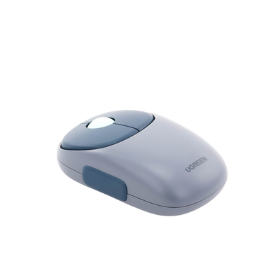 Mouse Inalámbrico FUN | Recargable| 2.4G & Bluetooth | 4 Niveles de DPI | Silencioso | Ergonómico | 5 Botones | Compatible con Windows, macOS 10.5, Android iOS Linux y Chrome OS | Color Azul.