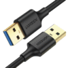 Cable USB-A 3.0 a USB-A 3.0 / 3 Metros / Macho a Macho / Conector Niquelado / Núcleo de Cobre Estañado / Blindaje Múltiple / Velocidad 5Gbps / No Requiere Controlador / Compatible con USB 2.0 Y USB 1.1