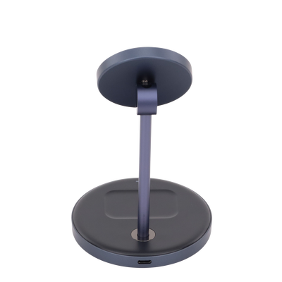 Estación de Carga Inalámbrica | 3 en 1 | Compatible con MagSafe | Perfecto para iPhone y AirPods | Carga Rápida Adaptativa /Simultanea | Múltiples Protecciones | Luz Indicadora LED | Aleación de Aluminio | Incluye Cable