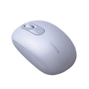 Mouse Inalámbrico 2.4G 800/1200/1600/2400 DPI | Función de 3 botones | Alcance 10m | Silencioso | Ergonómico | Anti-caída y Anti-interferencias | Batería Alcalina AA incluida | Color Dusty Blue.