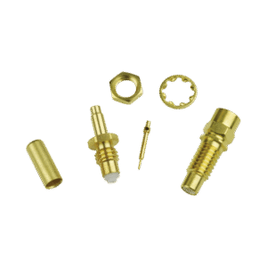 Conector Jack SMC de Anillo Plegable para Cable RG-316 y Montaje en Chasis.