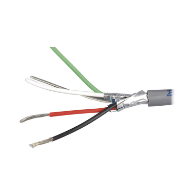 Cable 4 x 16 AWG / Blindado / 305 Metros / Riser / UL / Color Gris / Hecho en México