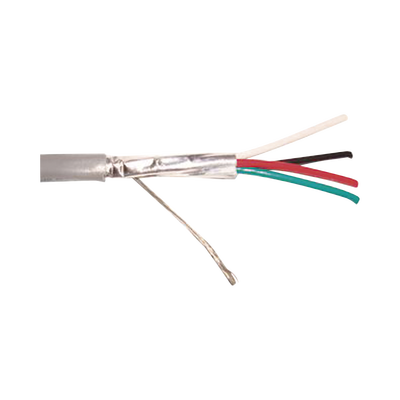 Cable 4 x 18 AWG / Blindado / 305 Metros / Riser / UL / Color Gris / Hecho en México Cable 4 x 18 AWG / Blindado / 305 Metros / Riser / UL / Color Gris / Hecho en México