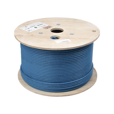 Bobina de Cable Blindado F/UTP de 4 Pares, Z-MAX, Cat6A, Soporte de Aplicaciones 10GBase-T, CMR (Riser), Color Azul, 305m Bobina de Cable Blindado F/UTP de 4 Pares, Z-MAX, Cat6A, Soporte de Aplicaciones 10GBase-T, CMR (Riser), Color Azul, 305m