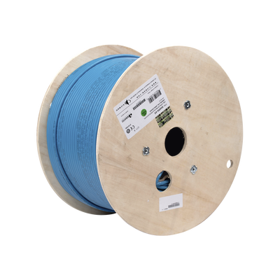 Bobina de Cable Blindado F/UTP de 4 Pares, Z-MAX, Cat6A, Soporte de Aplicaciones 10GBase-T, CMR (Riser), Color Azul, 305m Bobina de Cable Blindado F/UTP de 4 Pares, Z-MAX, Cat6A, Soporte de Aplicaciones 10GBase-T, CMR (Riser), Color Azul, 305m