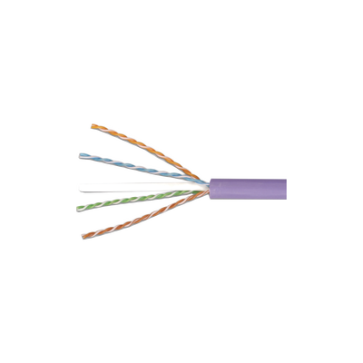 Bobina de Cable UTP Reelex, de 4 pares, Desempeño Cat6, LS0H (Bajo humo, cero halógenos), Color Violeta, 24 AWG, 305m