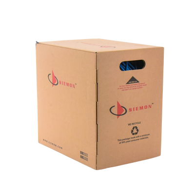 Bobina de Cable UTP Reelex, de 4 pares, Alto Desempeño Cat6, PVC (CM), Color Azul, 23 AWG, 305m