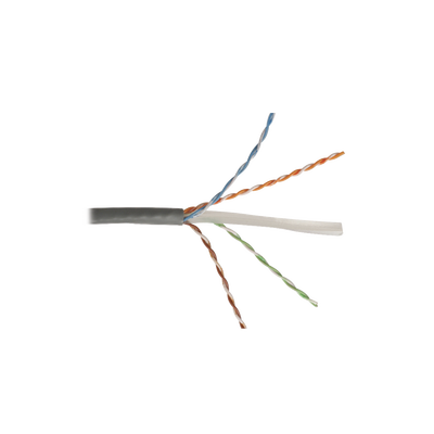 Bobina de Cable UTP Cat6, 23 AWG de 4 Pares, Alto Desempeño, PVC (CMR), 305m Reelex® (Color: Gris)