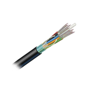 Cable de Fibra Óptica 12 hilos, OSP (Planta Externa), Armada, Gel, HDPE (Polietileno de alta densidad), Multimodo OM4 50/125 Optimizada, 1 Metro