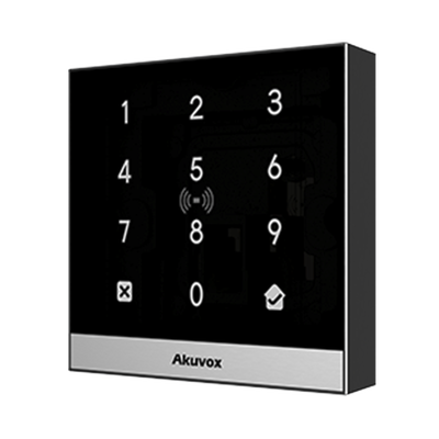 Teclado de Control de Acceso Inteligente / Administración 100% en la Nube / Interfaz WEB / POE / Lector Prox 125 kHz / MIFARE 13.56MHz / NFC / APP Smart Plus / Control de 1 Puerta / PIN Para Visitas / IP65