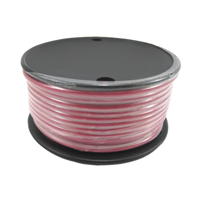 Rollo de cable grado marino calibre 12 en color rojo de 100 pies (30.48 m).