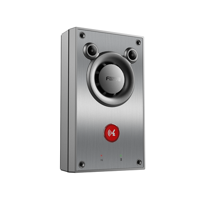 Intercomunicador IP, Altavoz 10W, 2 relevadores con botón para llamada, anti-vandálico, IP66 e IK10, PoE Intercomunicador IP, Altavoz 10W, 2 relevadores con botón para llamada, anti-vandálico, IP66 e IK10, PoE