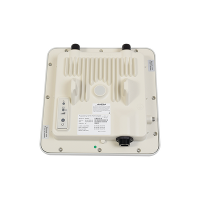 Punto de Acceso Super WiFi, Doble Banda, Conectorizado en 2.4 GHz (Hasta 600 m con Antena de 12 dBi), Hasta 300 m con Antena Integrada de 16 dBi en 5 GHz.