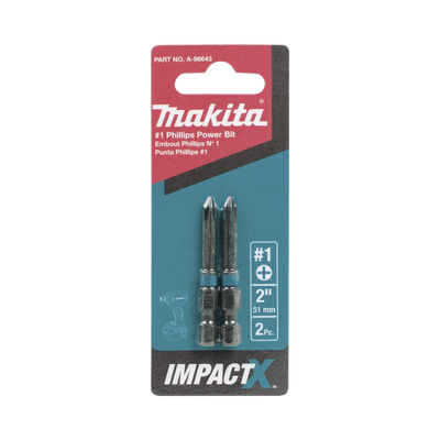 Punta phillips # 1 de 2” (51mm) impact-x punta ph1, blister con 2 piezas. Punta phillips # 1 de 2” (51mm) impact-x punta ph1, blister con 2 piezas.