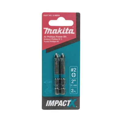 Punta phillips # 2 de 2” (51mm) impact-x punta ph2, blister con 2 piezas. Punta phillips # 2 de 2” (51mm) impact-x punta ph2, blister con 2 piezas.