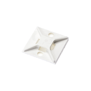 Montaje-Sujetador Para Cable de 4 Vías, con Adhesivo, 25.4 x 25.4mm (1in x 1in), Color Blanco, Uso en Interior, 1 pieza Montaje-Sujetador Para Cable de 4 Vías, con Adhesivo, 25.4 x 25.4mm (1in x 1in), Color Blanco, Uso en Interior, 1 pieza