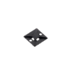 Montaje-Sujetador Para Cable de 4 vías, con Adhesivo Acrilico, 25.4 x 25.4mm (1in x 1in), Color Negro, Uso en Exterior, 1 pieza
