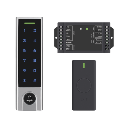 Mini Controlador de Acceso con Teclado Inalámbrico / Cuenta con Botón de Salida Inalámbrico / Soporta Tarjeta y Contraseña / Cuenta con Botón de Timbre Mini Controlador de Acceso con Teclado Inalámbrico / Cuenta con Botón de Salida Inalámbrico / Soporta Tarjeta y Contraseña / Cuenta con Botón de Timbre