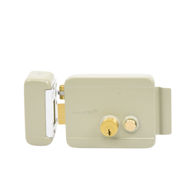 Cerradura Eléctrica con Botón de Salida / Incluye Llave / Exterior / Izquierda