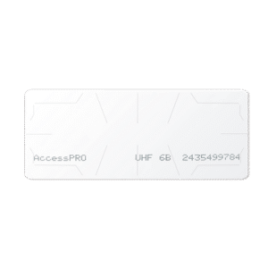 UHF TAG Adherible Tipo Etiqueta / ISO 18000 6B / Se Adhiere al Cristal del Vehículo / Compatible con Lectoras de Largo Alcance PRO12RF y PRO6RF UHF TAG Adherible Tipo Etiqueta / ISO 18000 6B / Se Adhiere al Cristal del Vehículo / Compatible con Lectoras de Largo Alcance PRO12RF y PRO6RF