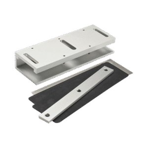 Montaje en "U" para Puertas de Vidrio / Uso con chapas de 600 / Ajuste por Opresores