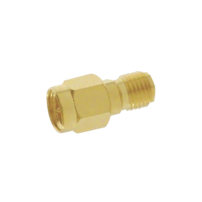 Adaptador en Línea, de Conector SMA Macho a SMA Hembra Inverso, Oro/ Oro/ Teflón. Adaptador en Línea, de Conector SMA Macho a SMA Hembra Inverso, Oro/ Oro/ Teflón.