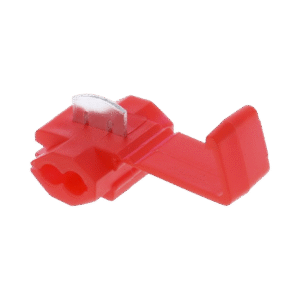 Terminal tipo almeja / 22 - 18 AWG / Rojo / Paquete de 25 piezas.