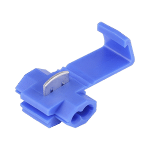 Terminal tipo almeja / 18 - 14 AWG / Azúl / Paquete de 25 piezas.