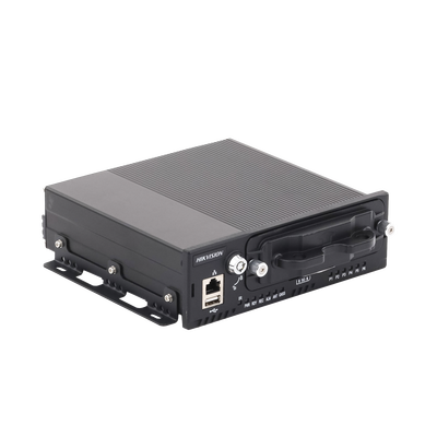 NVR Móvil de 8 Canales de 2 Megapixel / 4 Puertos PoE / 2 Bahías de Disco Duro / Incluye Modulo GPS / conector RJ45