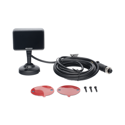 Cámara Movil 720p / Lente 6 mm / Conexión Tipo Aviación / Micrófono Integrado / 3 Mts IR / DBA (Analisis de Comportamiento del Conductor) para Montaje en Vehículo Compatible con DVRs Moviles HIKVISION