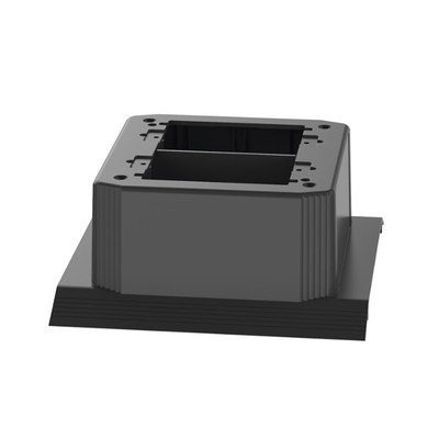 Caja de Conexión Doble, Para Uso con Canaleta de Piso AFR4BCBL6, Material PVC Rígido, Color Negro Caja de Conexión Doble, Para Uso con Canaleta de Piso AFR4BCBL6, Material PVC Rígido, Color Negro