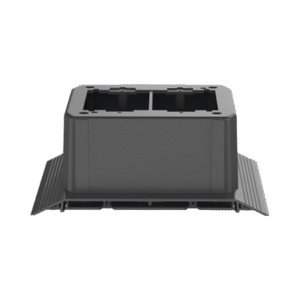 Caja de Conexión Doble, Para Uso con Canaleta de Piso AFR4BCBL6, Material PVC Rígido, Color Negro