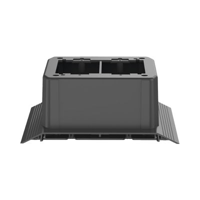Caja de Conexión Doble, Para Uso con Canaleta de Piso AFR4BCBL6, Material PVC Rígido, Color Negro Caja de Conexión Doble, Para Uso con Canaleta de Piso AFR4BCBL6, Material PVC Rígido, Color Negro