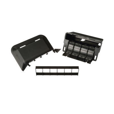 Accesorio de Conexión a Pared, Para Uso con Canaleta de Piso AFR4BCBL6, Material PVC Rígido, Color Negro