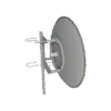 Antena Direccional de 1 m. de Diám. 34 dBi para frecuencia de 4.9 a 6.2 GHZ (Slant:45°).