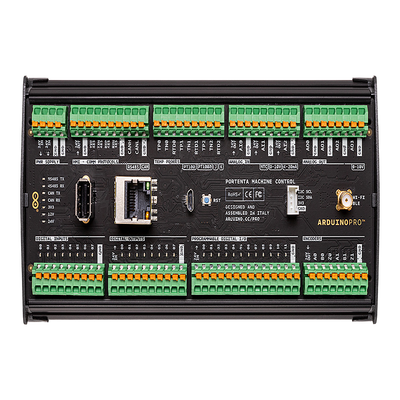PORTENTA MACHINE CONTROL ,Ideal para aplicaciones en la Industria 4.0 gracias a sus múltiples puertos de comunicación y una programación flexible en estándares de PLC o Arduino IDE PORTENTA MACHINE CONTROL ,Ideal para aplicaciones en la Industria 4.0 gracias a sus múltiples puertos de comunicación y una programación flexible en estándares de PLC o Arduino IDE
