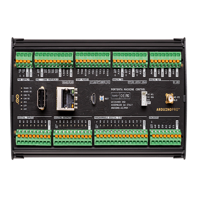PORTENTA MACHINE CONTROL ,Ideal para aplicaciones en la Industria 4.0 gracias a sus múltiples puertos de comunicación y una programación flexible en estándares de PLC o Arduino IDE PORTENTA MACHINE CONTROL ,Ideal para aplicaciones en la Industria 4.0 gracias a sus múltiples puertos de comunicación y una programación flexible en estándares de PLC o Arduino IDE