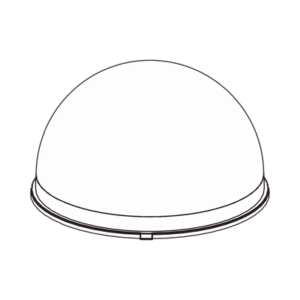 CARCASA CON BURBUJA SUPERERIOR P/CAMARA SNF-8010V