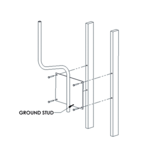 Soporte para montaje en pared compatible con linea de antenas OMNI-B Soporte para montaje en pared compatible con linea de antenas OMNI-B