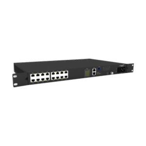 Unidad Remota Multi-Vivienda (MDU) GPON, 16 Puertos Fast Ethernet, 1 Puerto PON SC/UPC, 19", 1 UR