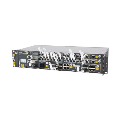 OLT Carrier Class Modular GPON, 2 Ranuras, Incluye 2 Tarjetas de Servicio de 16 puertos GPON, (32 Modulos GPON C+ Incluidos) 1 Fuente de CA, 2 UR, (Incluye Instalación de software UNM2000)
