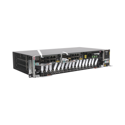 OLT Carrier Class Modular GPON, 2 Ranuras, Incluye 1 Tarjeta GPOA de 16 puertos GPON, 1 Fuente de CA, 2 UR, Gestión por UNM2000, CLI, (Incluye Instalación de Software UNM2000)