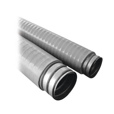 Tubo Flexible tipo Liquidtight de 3/8" (9.5 mm). Acero + Forro PVC. Rollo de 50 Metros.