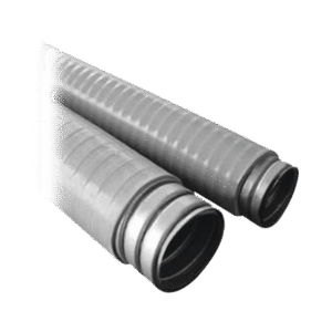 Tubo Flexible tipo Liquidtight de 4" (100 mm). Acero + Forro PVC. Rollo de 10 Metros.