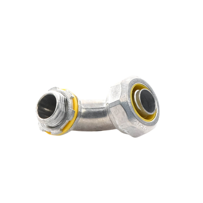 Conector Curvo para tubo tipo Liquidtight de 1/2" (13 mm). Compatible con ANC-COT12.