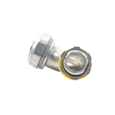 Conector Curvo para tubo tipo Liquidtight de 3/4" (19 mm). Compatible con ANC-COT34.